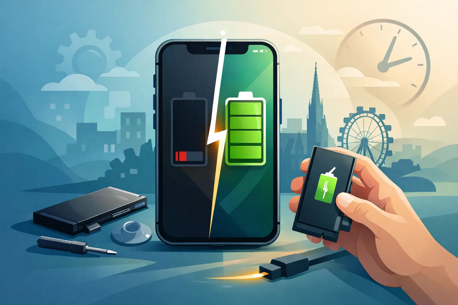 Akkutausch iPhone Wien - wann es Zeit wird