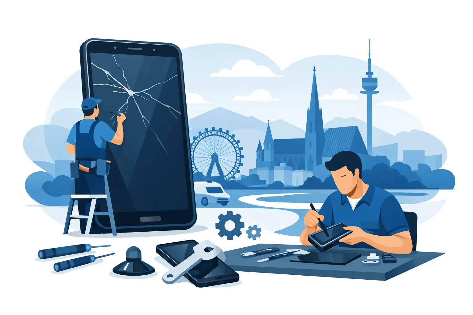Samsung Display Reparatur Wien schnell gelöst