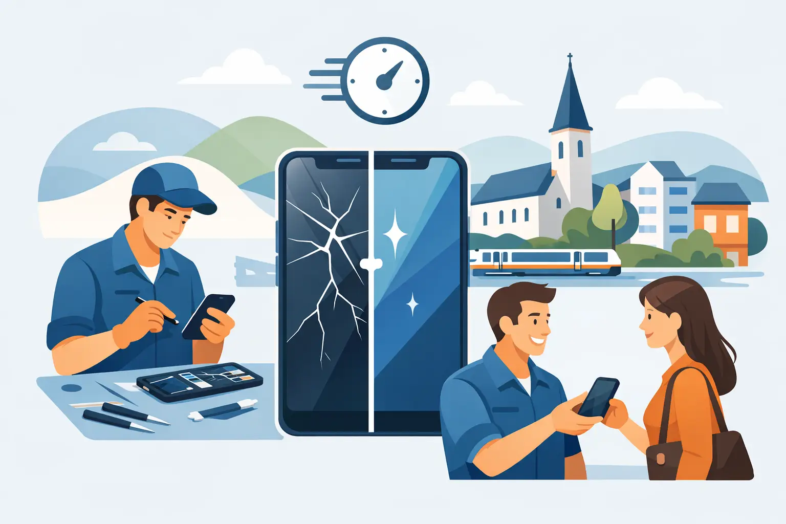 Handy Reparatur in Liesing schnell erledigen
