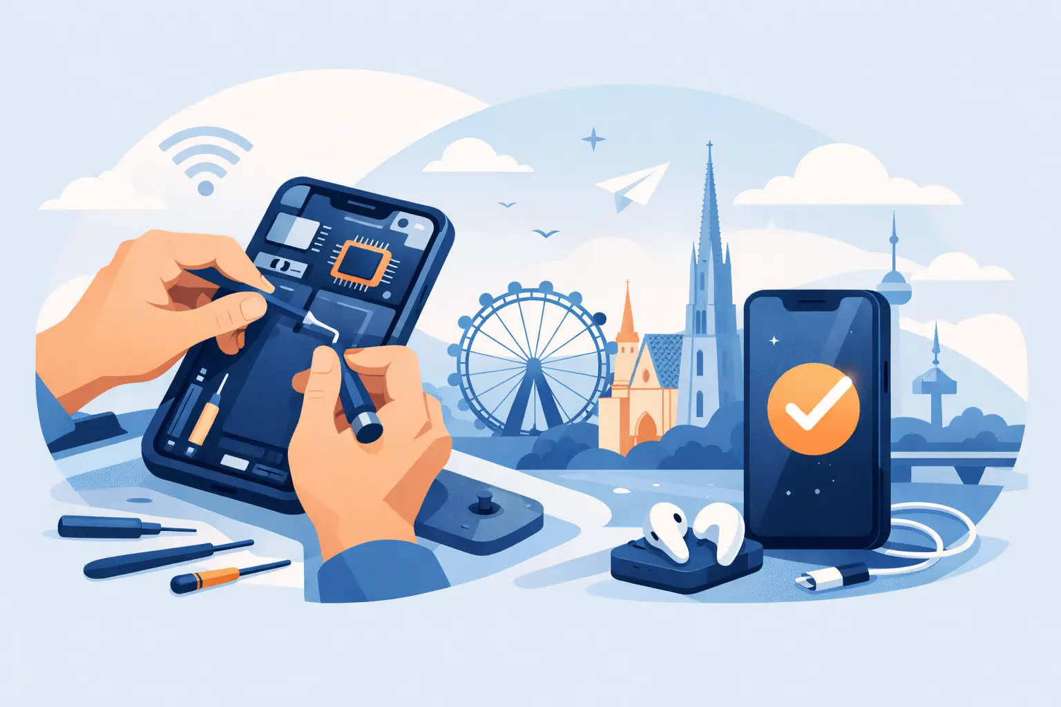 Handy Reparatur Wien - schnell wieder online