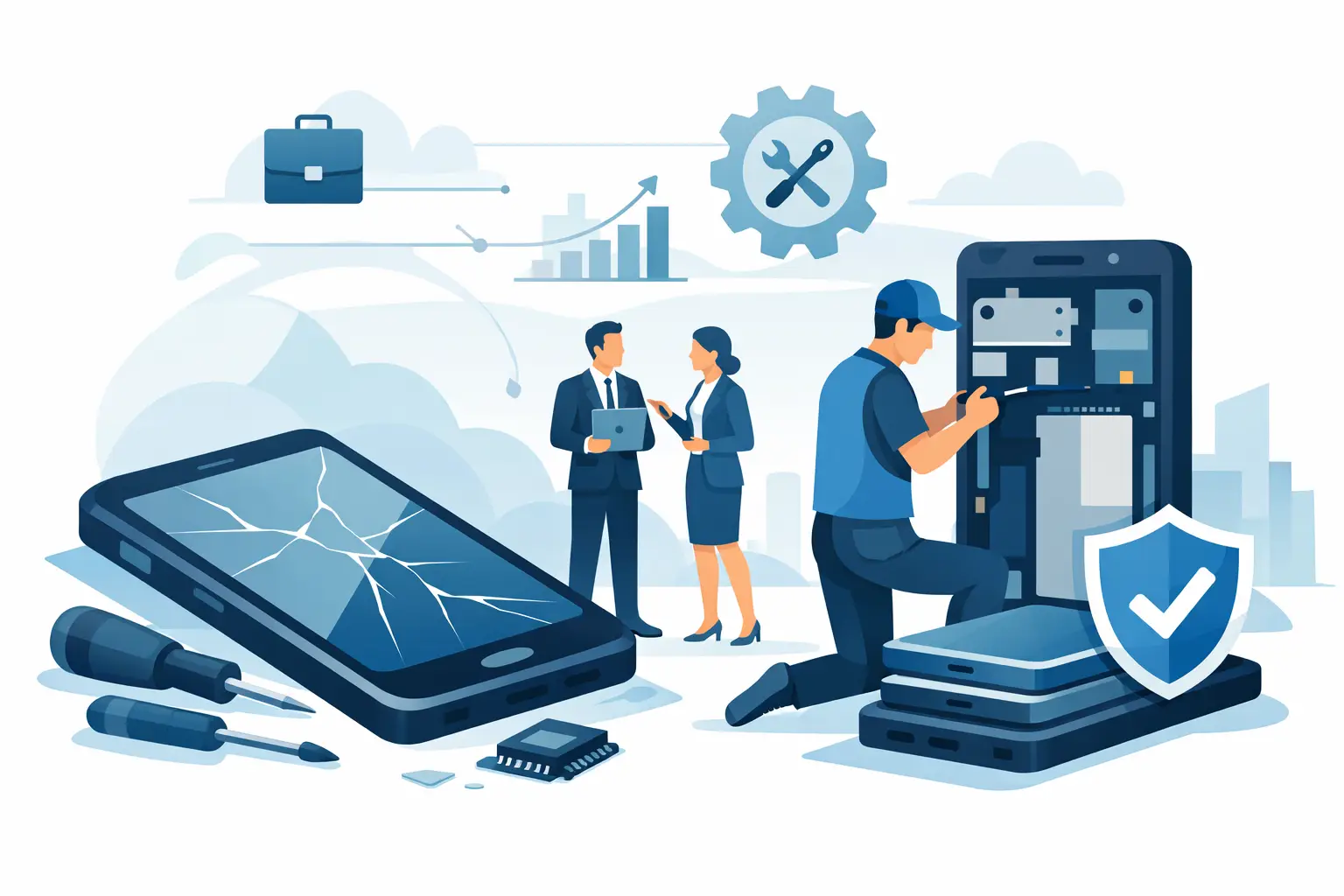 Wann sich Smartphone Reparatur für Unternehmen lohnt