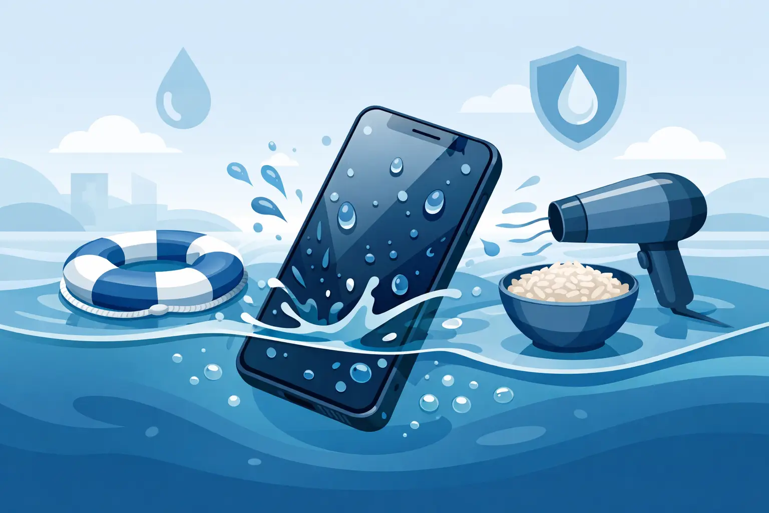 Wasserschaden am Handy retten: Was jetzt hilft