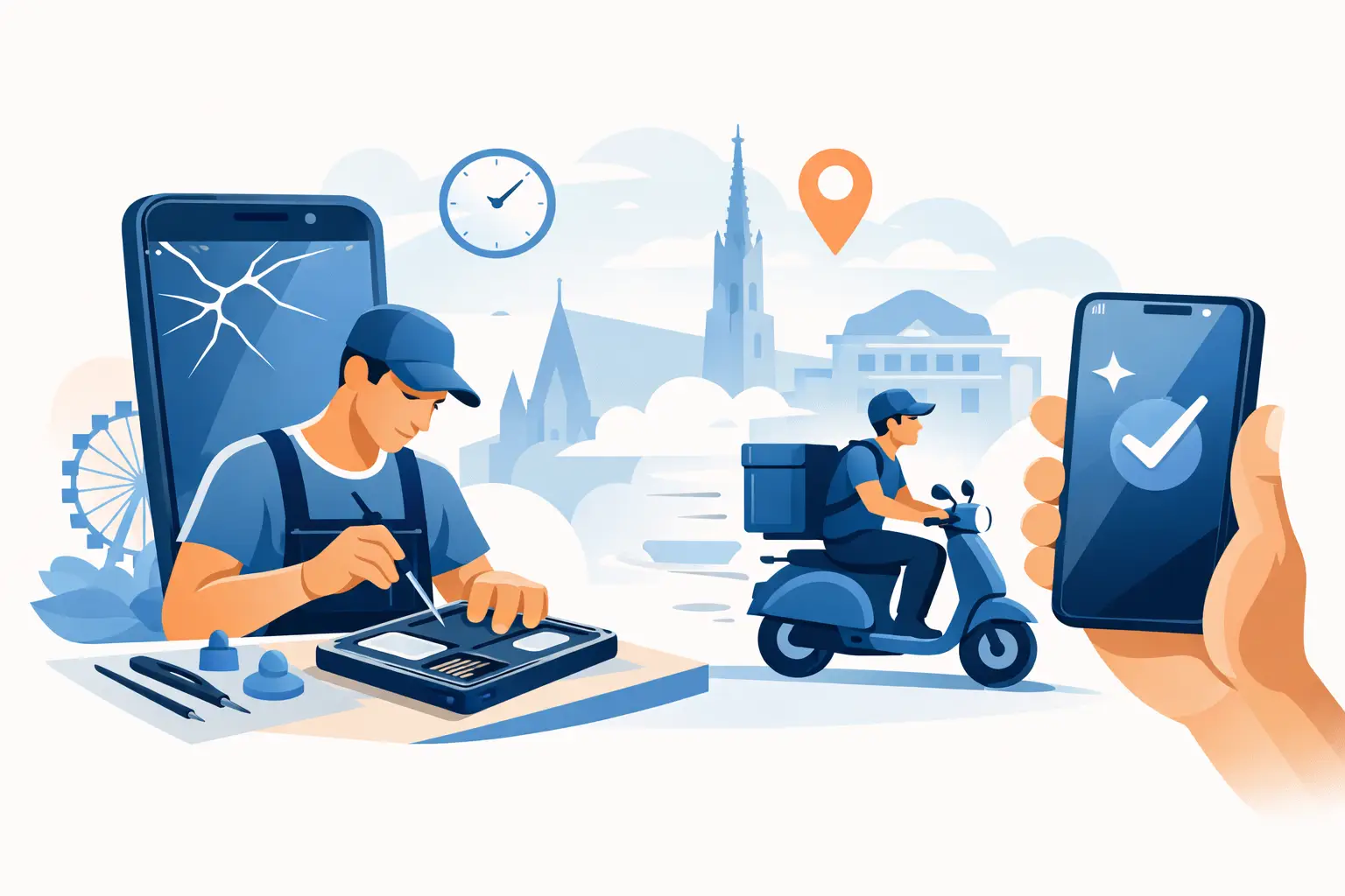 Handy-Reparatur-Express-Service in Wien nutzen